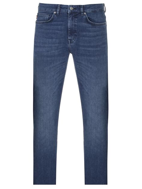 Джинсы Slim Fit хлопковые от BOSS за 9 550 рублей со скидкой 50% (цвет ...