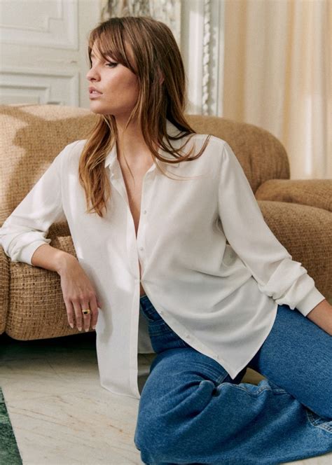 Blouse Ann Stippenprint Zwart Nude Achtergrond Katoen S Zane