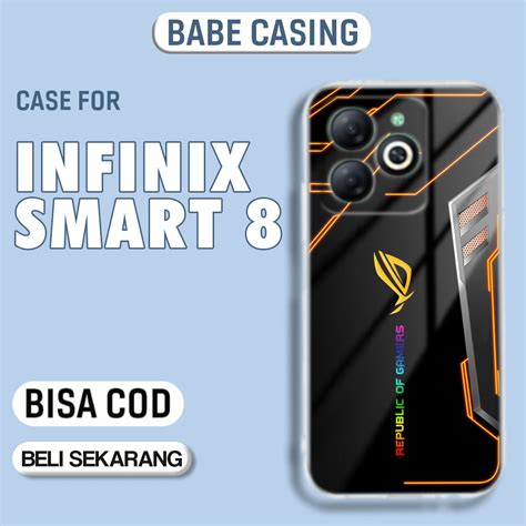Jual Casing Hp Infinix Smart Terbaru Motif Rog Bahan Softcase Bening Premium Babe Case