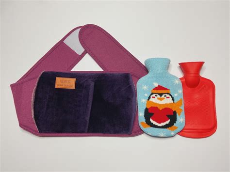 Purple Hot Water Bottle Waist Belt With Hot Water Bottle Cover Etsy