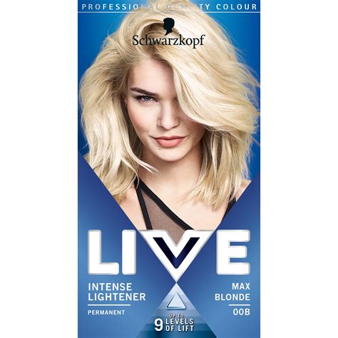 Schwarzkopf Live Intense Lightener Max Blonde Hair Dye B M