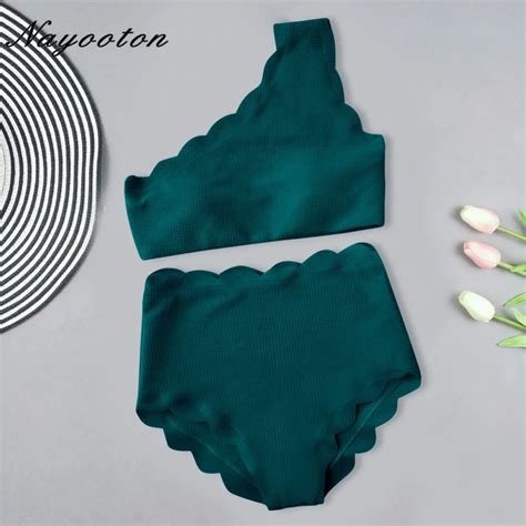 ORIGINAL Sexy Push Up Bikini Set High Waist Cut Flowers Swimwear Women Special Fabric Solid