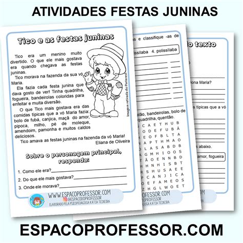 Texto Junino Com Interpretação 2 Ano