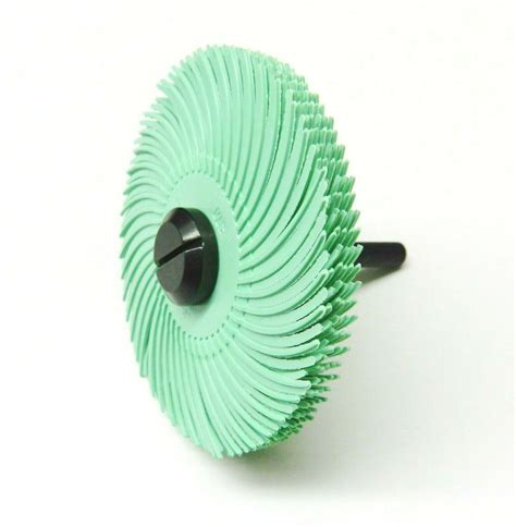 3m Radial Bristle Disc 3 1mic Grit Light Green And 14 Mandrel 6