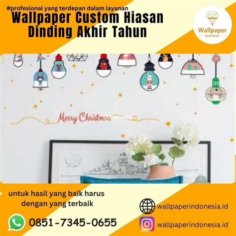 Wallpaper Custom Hiasan Dinding Khusus Natal di Malang Kota - Tribun