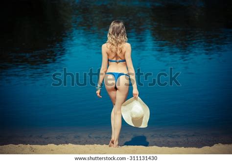 Beautiful Female Buttocks Bikini Back Sexy Stock Photo 311131430