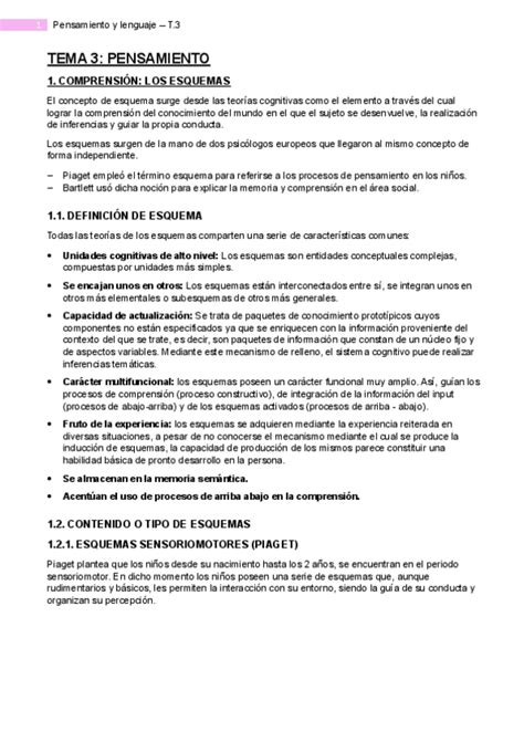 Mapa Mental Pensamiento Y Lenguajepdf