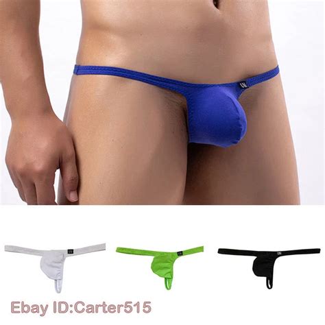 MENS G STRING THONG Bulge Pouch Panties Micro Bikini T Back Underwear