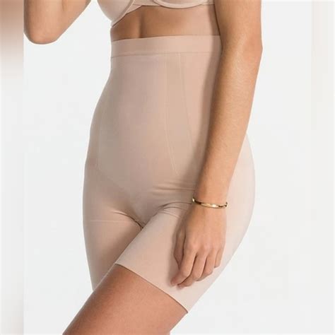 Spanx Intimates Sleepwear Spanx Oncore Highwaisted Midthigh Shaper In Soft Nude Medium