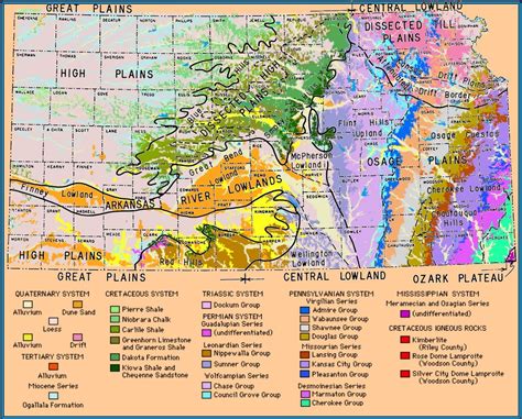Kansas Physical Map And Kansas Topographic Map