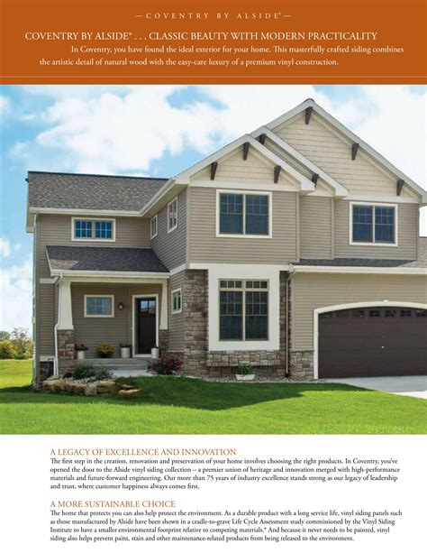 Alside Catalogs Coventry Siding Brochure Arcat