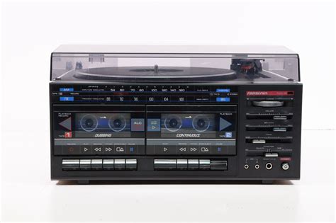 Soundesign 6822 Dual Turntable Cassette Player Recorder With Am Fm Rad