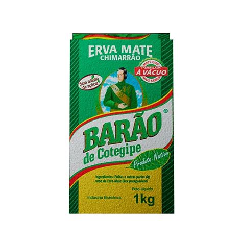 Erva mate Barão de Cotegipe Nativa À vácuo 1KG Mate in Box