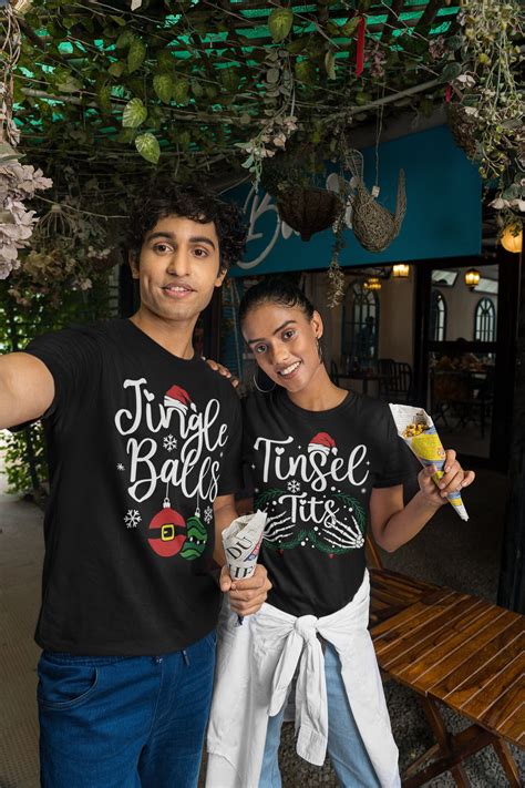 Jingle Balls Svg Tinsel Tits Svg Funny Christmas Couples Etsy