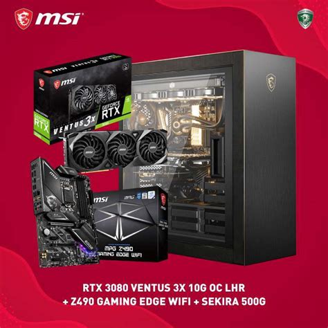 Jual PAKET MSI RTX 3080 VENTUS 3X 10G OC LHR MPG Z490 GAMING EDGE