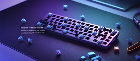 Glorious GMMK TKL Wired Mechanical Keyboard Layout Fox Linear Switches Hot Swappable