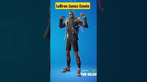 The Silencer Emote Lebron James Fortnite Skin Shorts Youtube