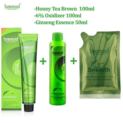 Bremod 6 17 Honey Tea Brown BUNDLE Hair Colorant Hair Dye With