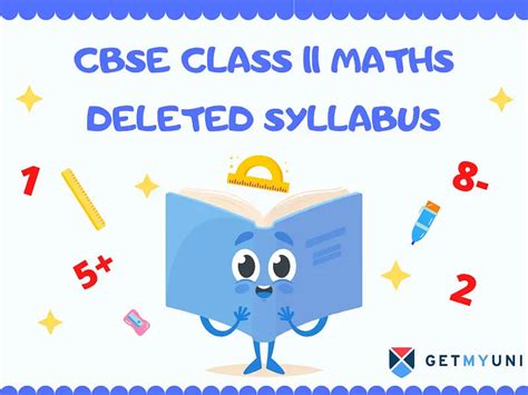 Cbse Class 11 Maths Deleted Syllabus 2024 25 Getmyuni