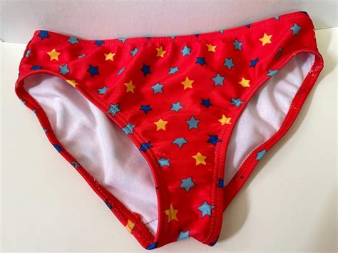 NEW NWOT DC Super Hero Girls RED BIKINI BOTTOM SEPARATE Swimming Swimsuit X EBay