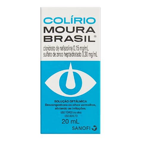 COLIRIO MOURA BRASIL 20 ML R SANOFI Colírio Moura Brasil Sanofi