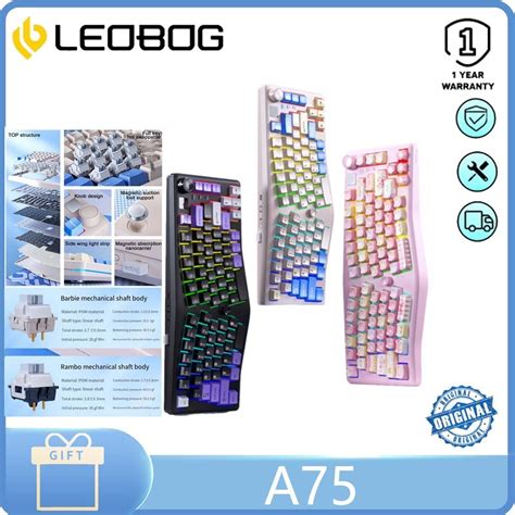 Leobog A Custom Alice Mechanical Keyboard Top Structure Hot Swapable Wireless Tri Mode