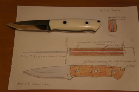 Формы ручек для ножей из дерева фото чертежи