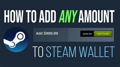 How To Add A Custom Amount To Steam Wallet Youtube