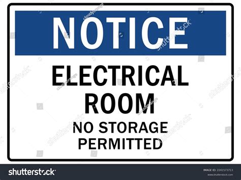 Electrical Room Sign Labels Stock Vector Royalty Free 2241573713