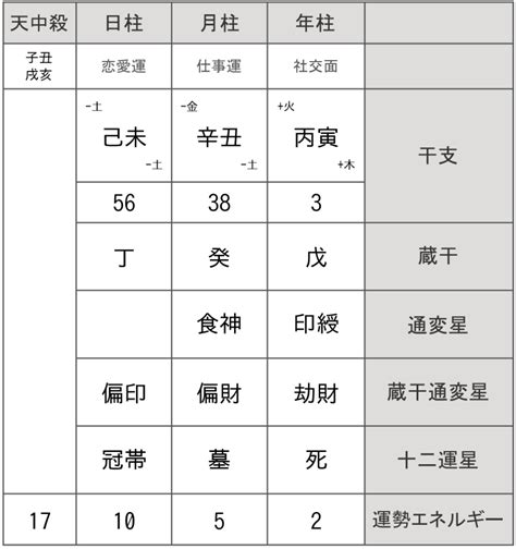 【四柱推命の基本】命式の見方、読み解き方。｜ありのままの私で幸せになる四柱推命