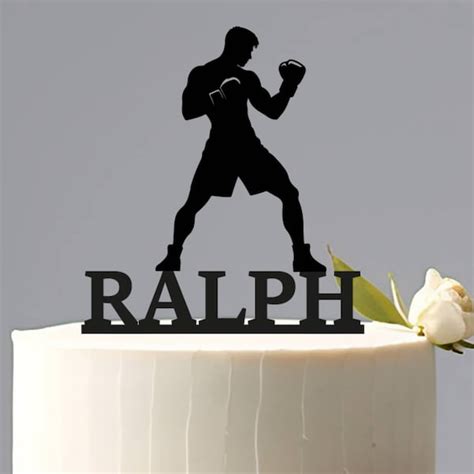 Boxer Cake Topper Etsy