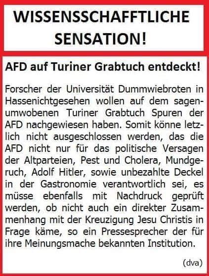 Jetzt ist es wissenschaftlich bewiesen AfD trägt eine Mitschuld