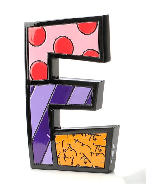 Romero Britto Letter Each Alphabet New T Boxed Ebay