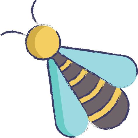 Bee Hand Drawn Vector Illustration Vector Art At Vecteezy