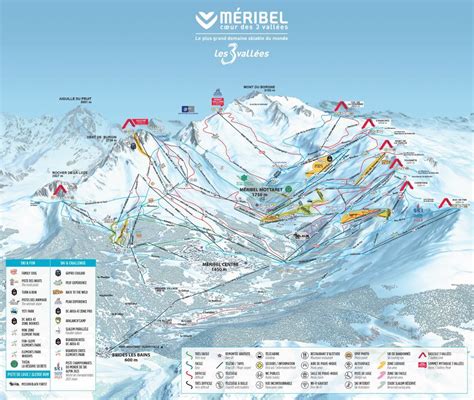 Meribel Piste Map Plan Of Ski Slopes And Lifts Onthesnow