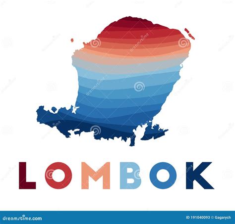 Lombok Map. Cartoon Vector | CartoonDealer.com #191040093