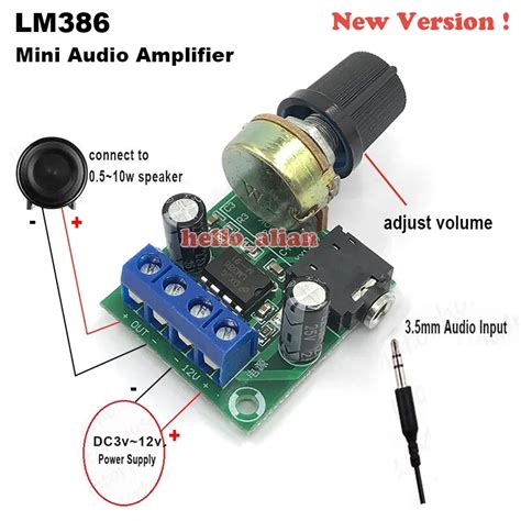 LM386 Based Audio Amplifier Circuit