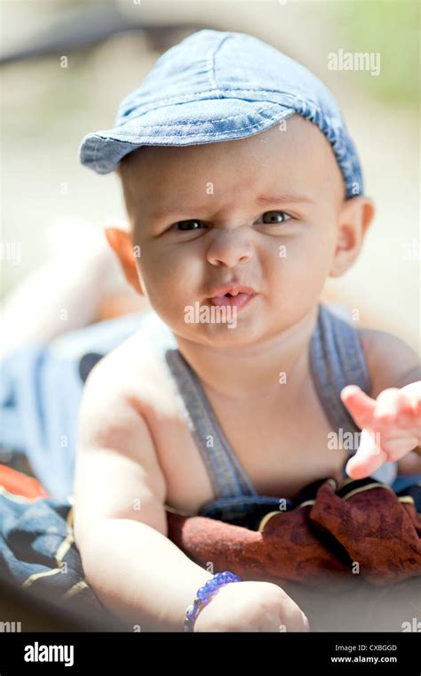 Adorable 5 Months Old Baby Boy Stock Photo Alamy