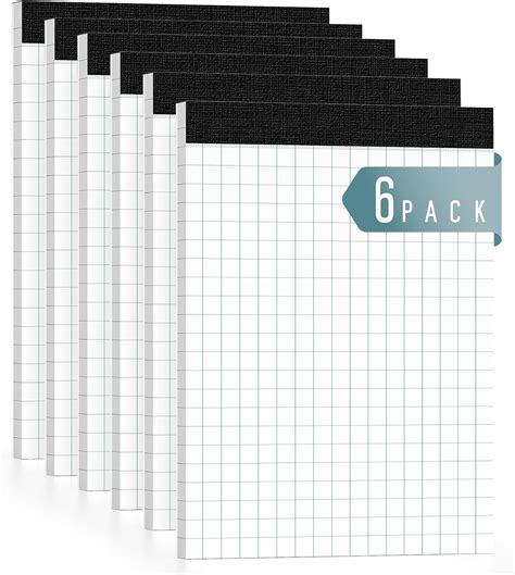 Roneky Graph Paper Pads 6 Pack Grid Paper 85 X 1175 India Ubuy