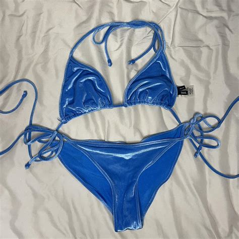 NWOT Triangl Velvet Bikini Never Worn Size Xs Depop