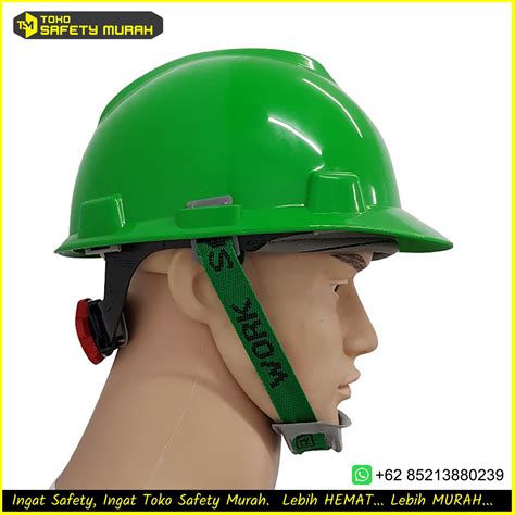 Helm Msa Hijau Helm Safety Sni Msa Lokal Plus Fastrack Helm Proyek
