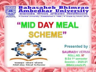 MID DAY MEAL SCHEME PPT