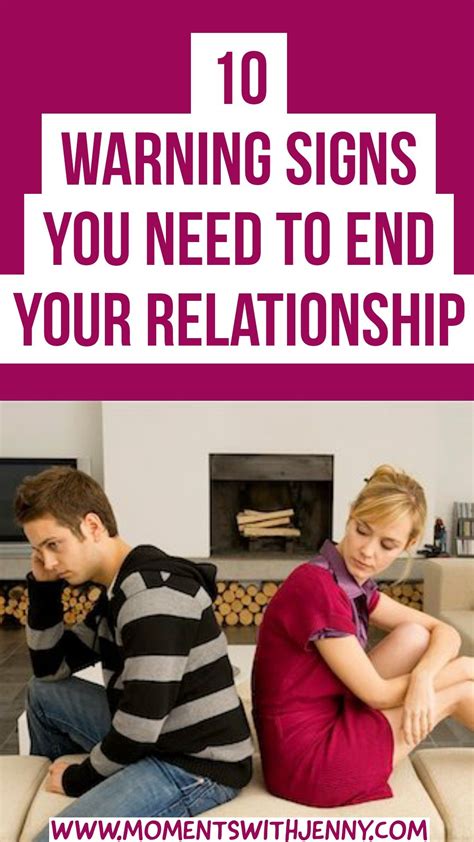 10 Warning Signs You Need To End Your Relationship Moments With Jenny In 2020 Relationship