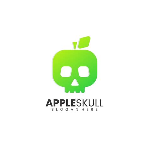 Premium Vector | Apple Skull Logo Design