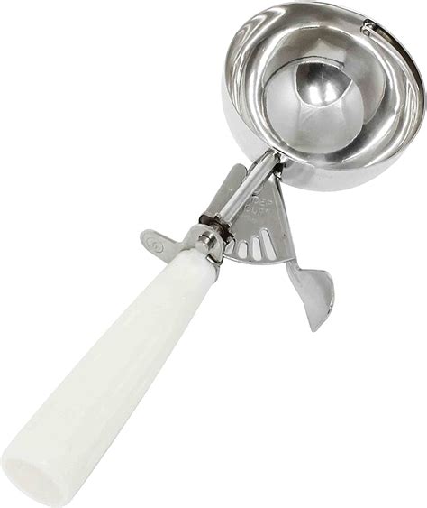 Truecraftware Oz Stainless Steel Ice Cream Disher White