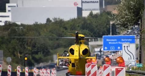 Unfall Auf Der A Drei Verletzte Stau In Richtung Mannheim