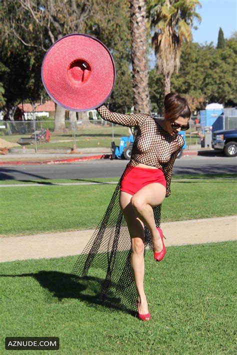Blanca Blanco Bare Tits While Out At The Park AZNude