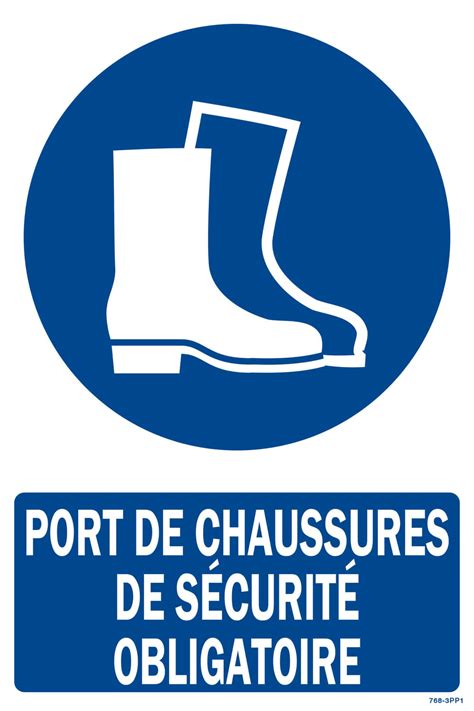 Port De Chaussures De S Curit Obligatoire Picto Siplan