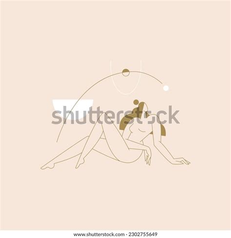Female Body Vector Illustration Nude Woman Stock Vector Royalty Free Shutterstock