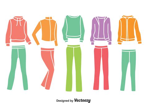 Colorful Tracksuit Collection Vector 127705 Vector Art At Vecteezy